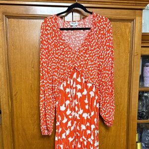 DVF Long Sleeve Maxi Dress